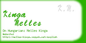 kinga melles business card